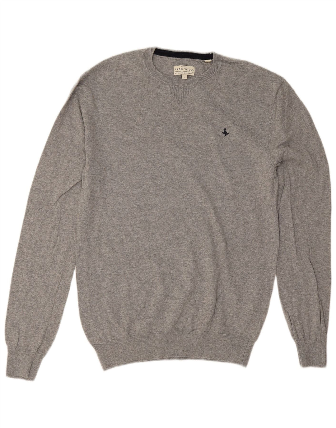 Jack Wills Jersey De Cuello Redondo Para Hombre De Algodón Gris Medio