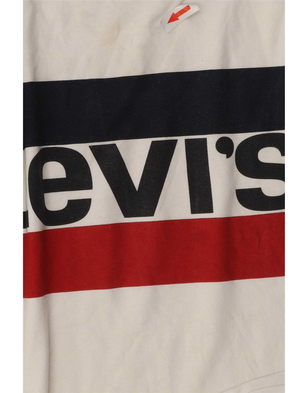 Levi's Camiseta gráfica para hombre Top mediano de algodón blanco