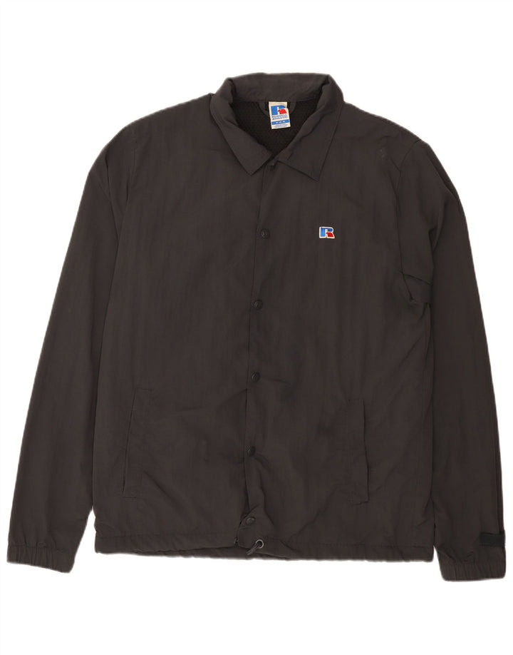 Russell Athletic Chaqueta Bomber Estampada para Hombre UK 38 Poliamida Gris Medio