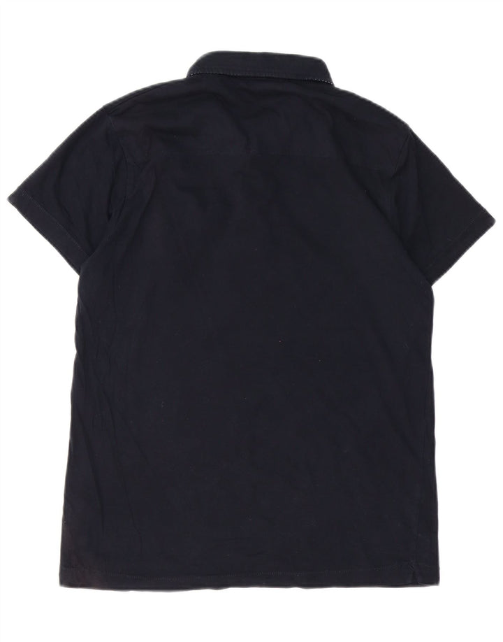 French Connection Polo para hombre de algodón azul marino mediano