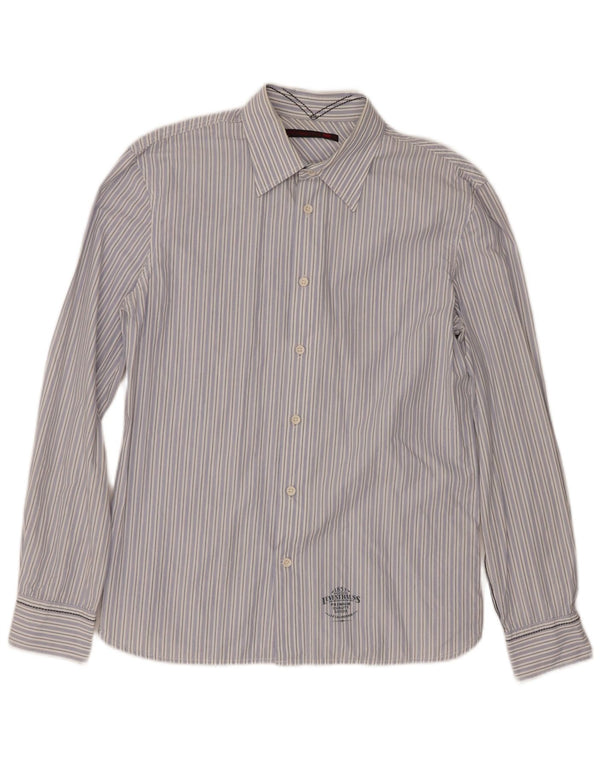 Camisa Levi's Hombre Algodón Rayas Azul Medio