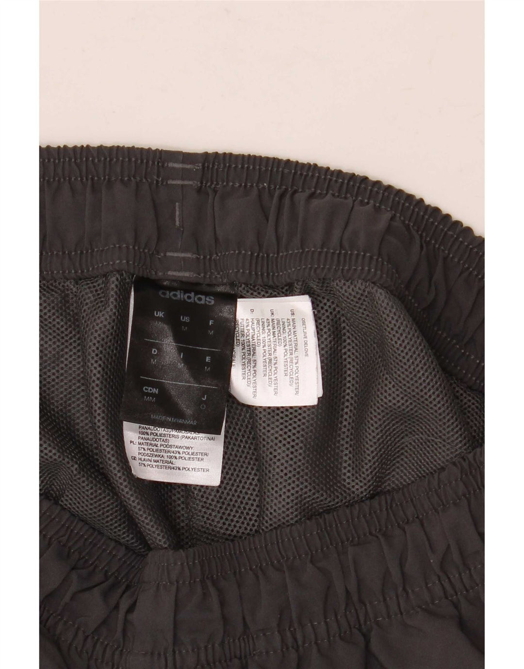 Pantalón Corto Deportivo Adidas Hombre Mediano Negro Poliéster