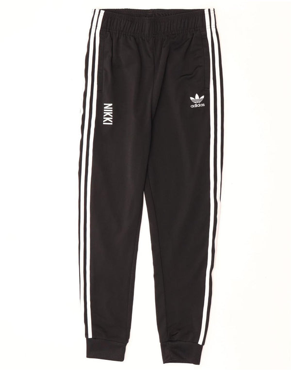 Adidas - Pantalón de chándal gráfico para niña (13-14 años), color negro