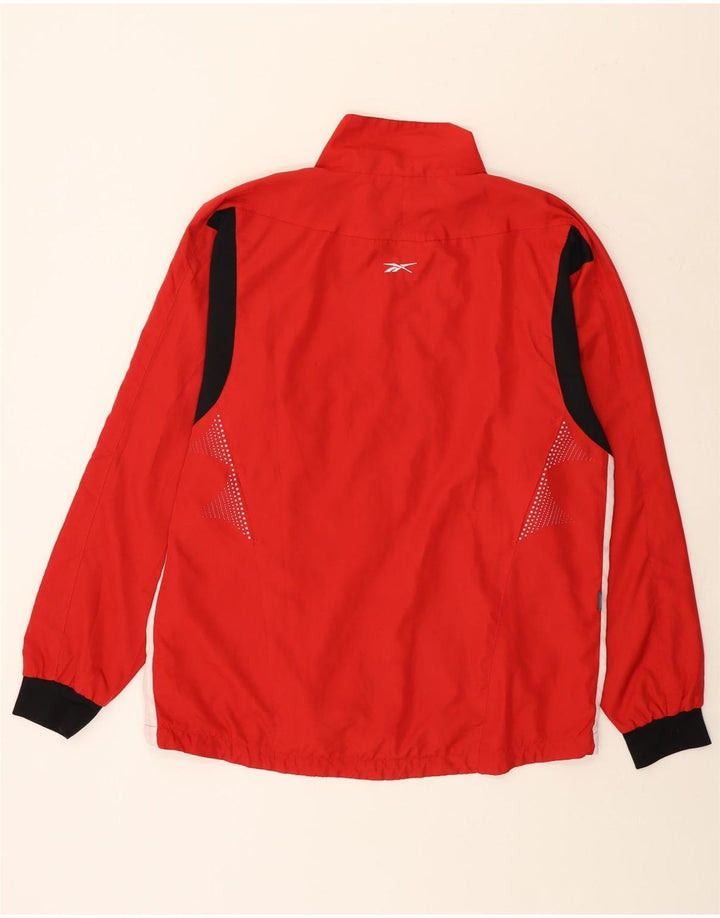 Reebok Chaqueta impermeable para hombre UK 42 XL Rojo Colorblock Poliéster