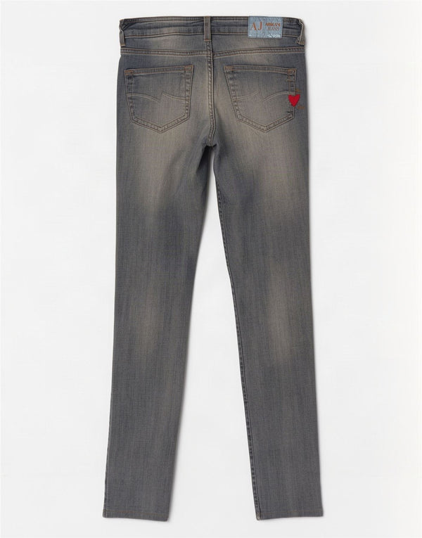 Armani Jeans Ajustados Mujer W30 L32 Algodón Azul