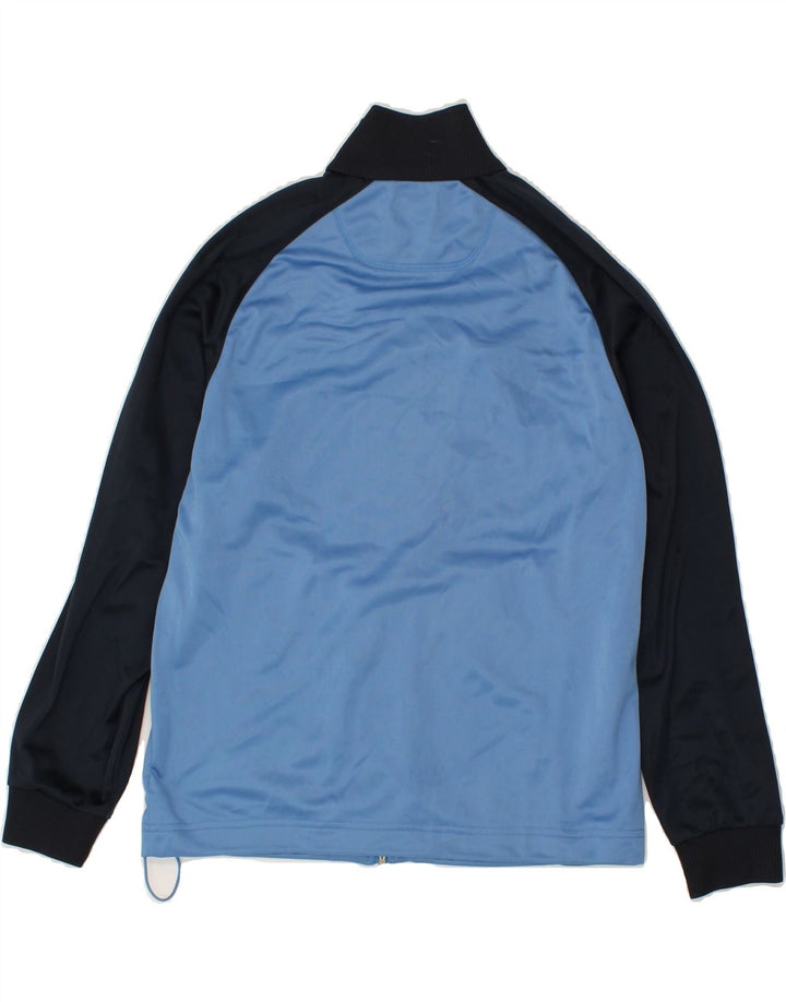 LOTTO Womens Tracksuit Top Jacket UK 16 Large Blue Colourblock Polyester Vintage Lotto and Second-Hand Lotto from Messina Hembry 