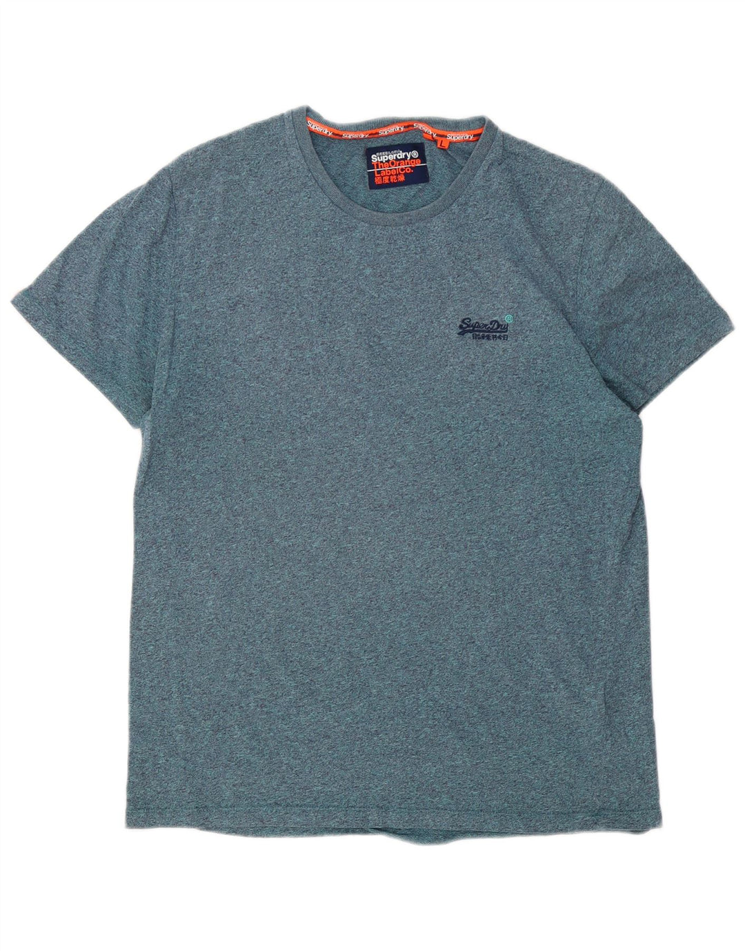 Superdry Camiseta para hombre Top Large Blue Moteado