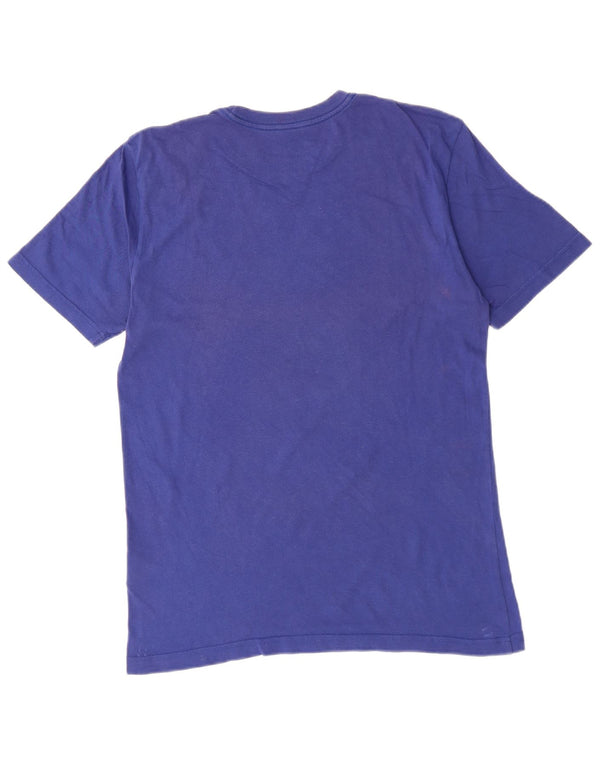 NIKE Camiseta gráfica de ajuste regular para hombre Top de algodón azul medio