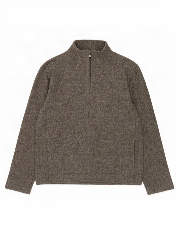 Marks & Spencer Hombre Sudadera Holgada Jersey Jersey Pequeño Gris Moteado