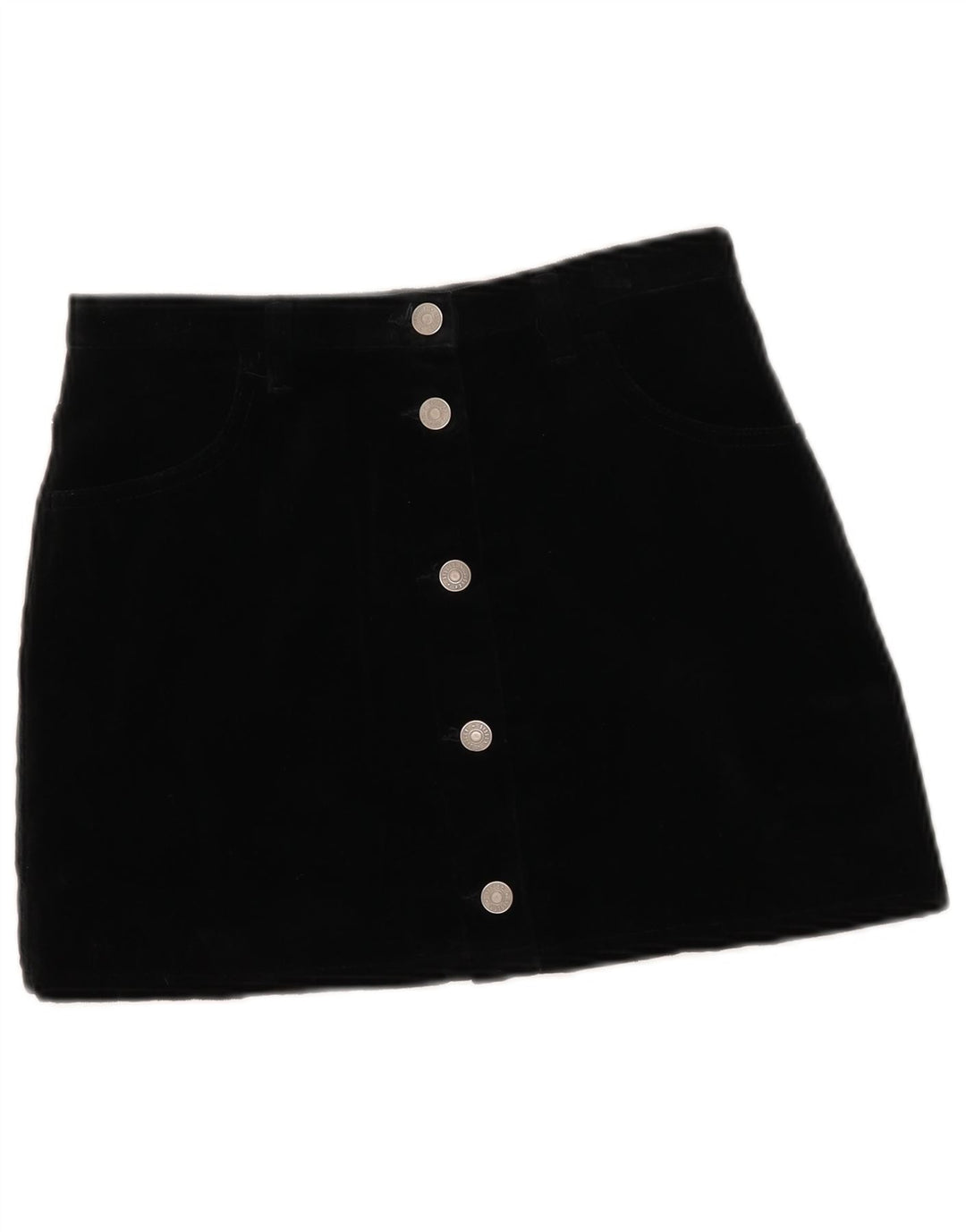 Minifalda Sisley para mujer IT 42 Medium W27 Algodón negro