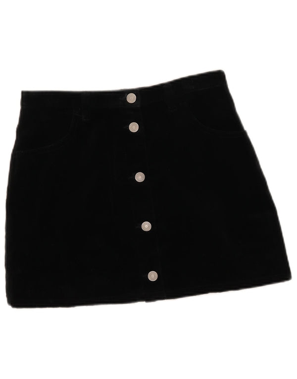 Minifalda Sisley para mujer IT 42 Medium W27 Algodón negro