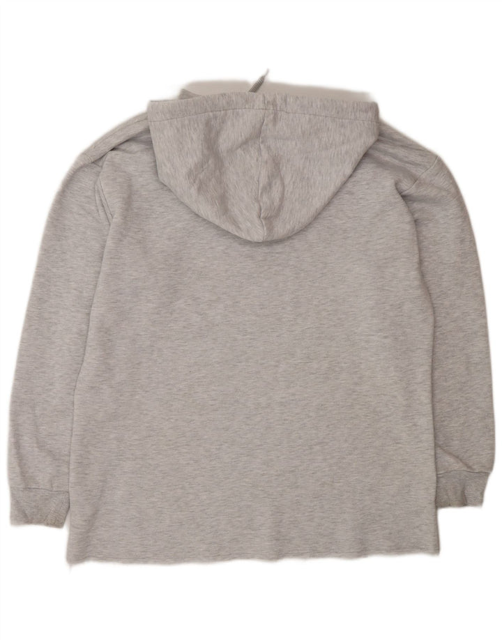 Topshop Jersey con capucha de gran tamaño para mujer, talla S, poliéster gris, Reino Unido 10