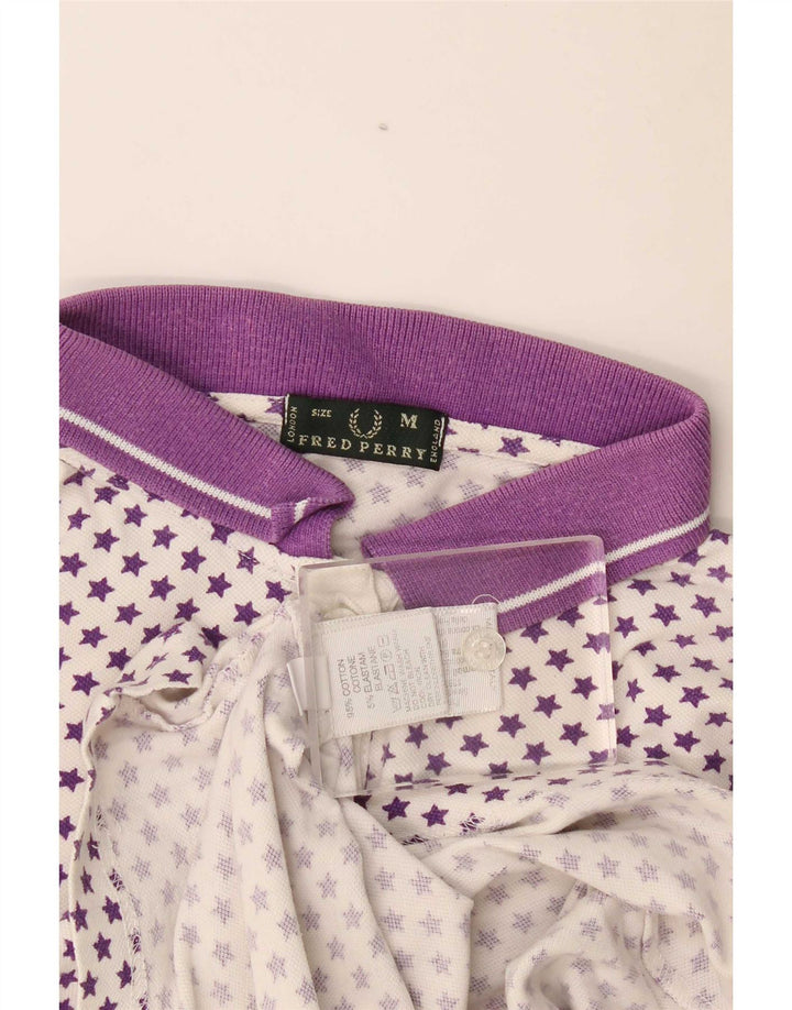 Fred Perry Polo para mujer UK 40 Algodón con lunares blancos medianos