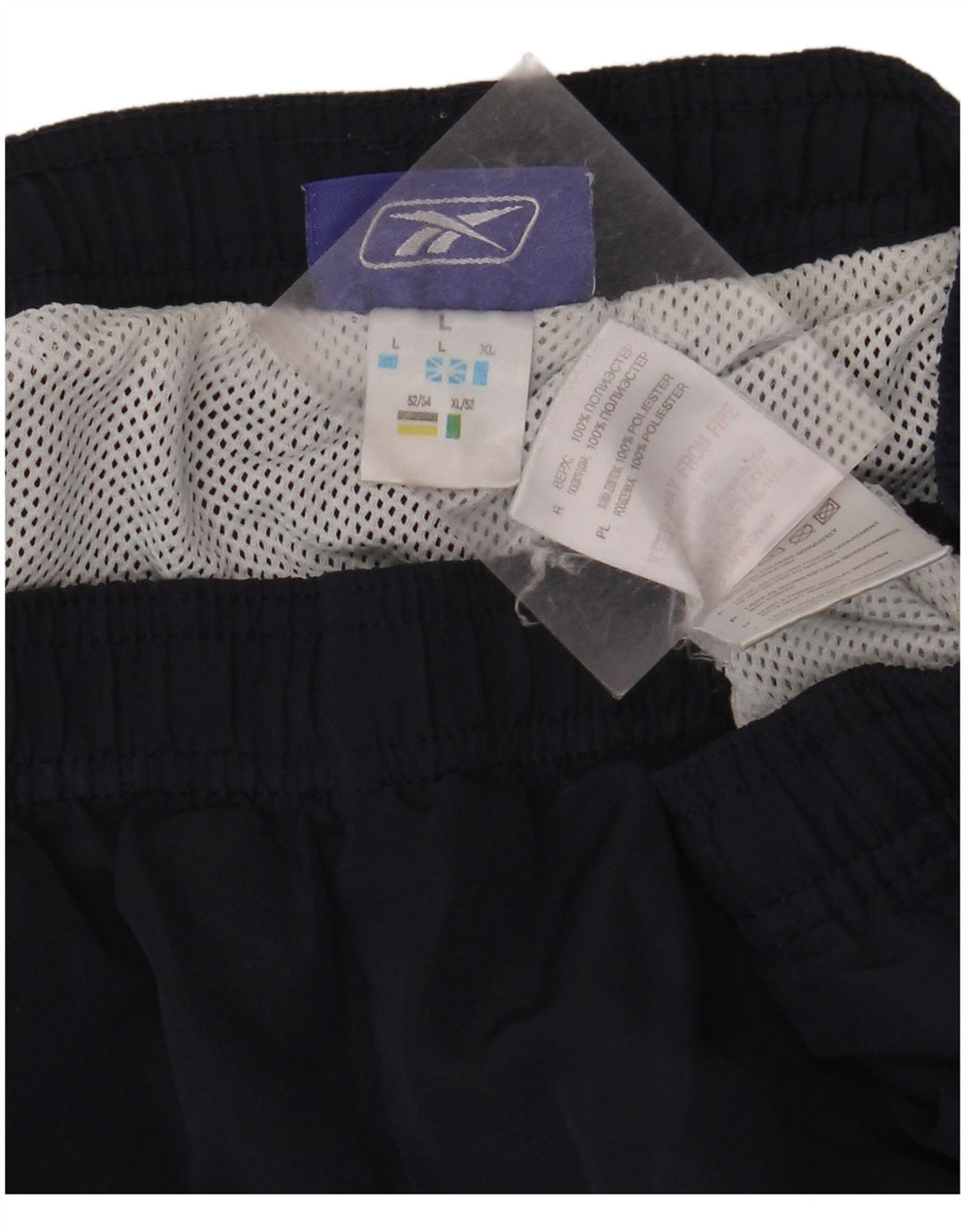 REEBOK Bañador Corto Hombre Grande Azul Marino Poliéster