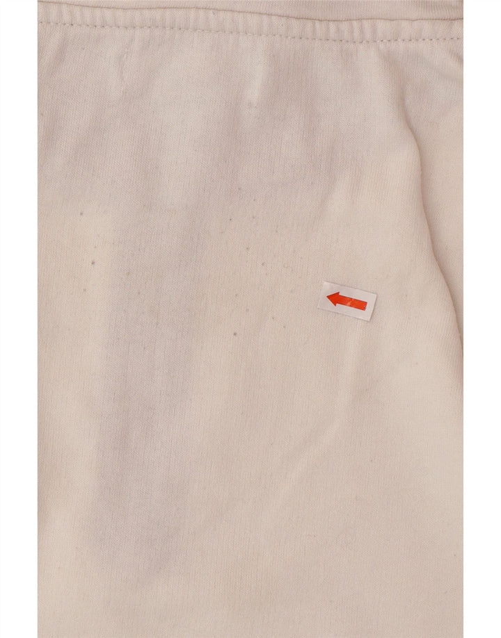 ATLAS FOR MEN Sudadera con cuello y cremallera gráfica para hombre Jumper Large White Cotton