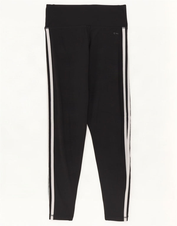 Adidas Leggings ajustados para mujer UK 12/14 Mediano Negro Poliéster