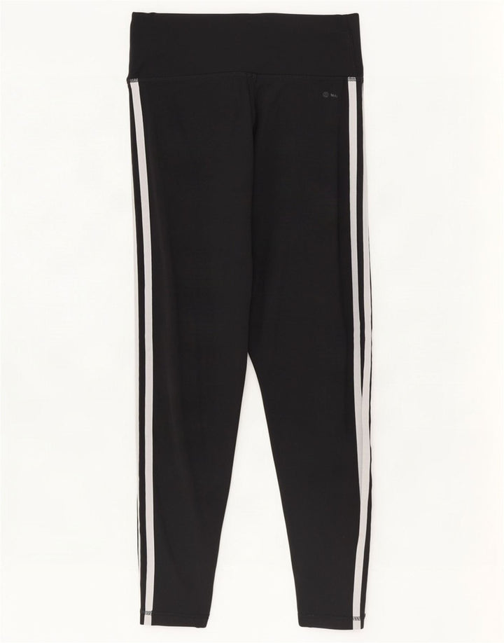 Adidas Leggings ajustados para mujer UK 12/14 Mediano Negro Poliéster