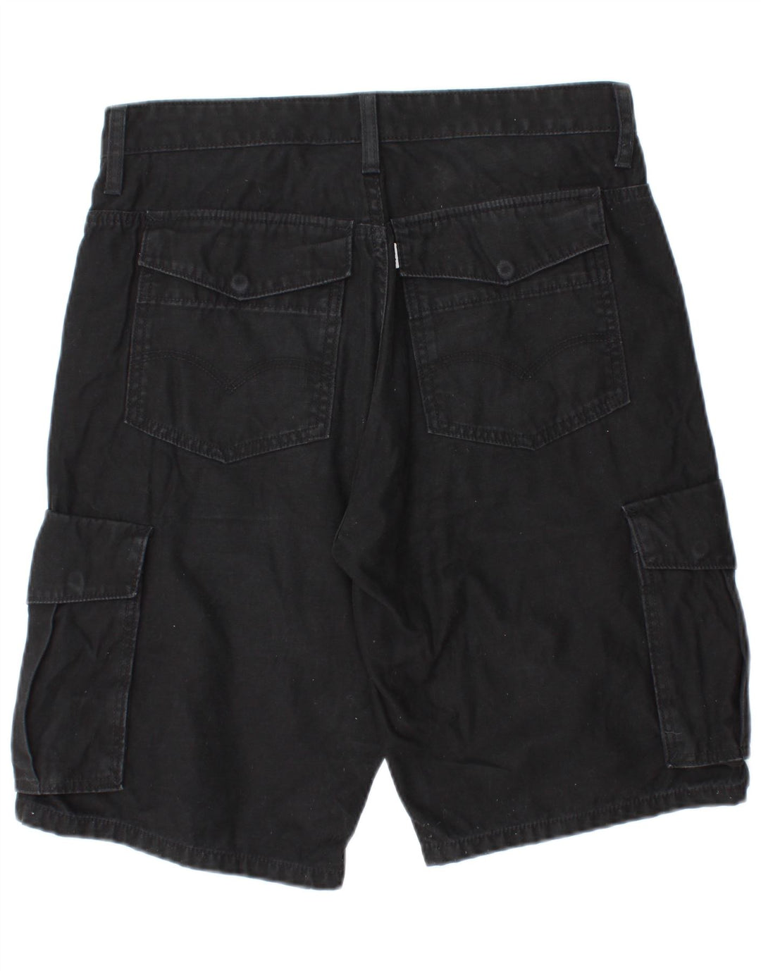 Levi's Mens Cargo Shorts W32 Medio Algodón Negro