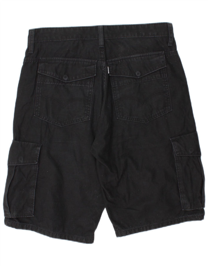 Levi's Mens Cargo Shorts W32 Medio Algodón Negro