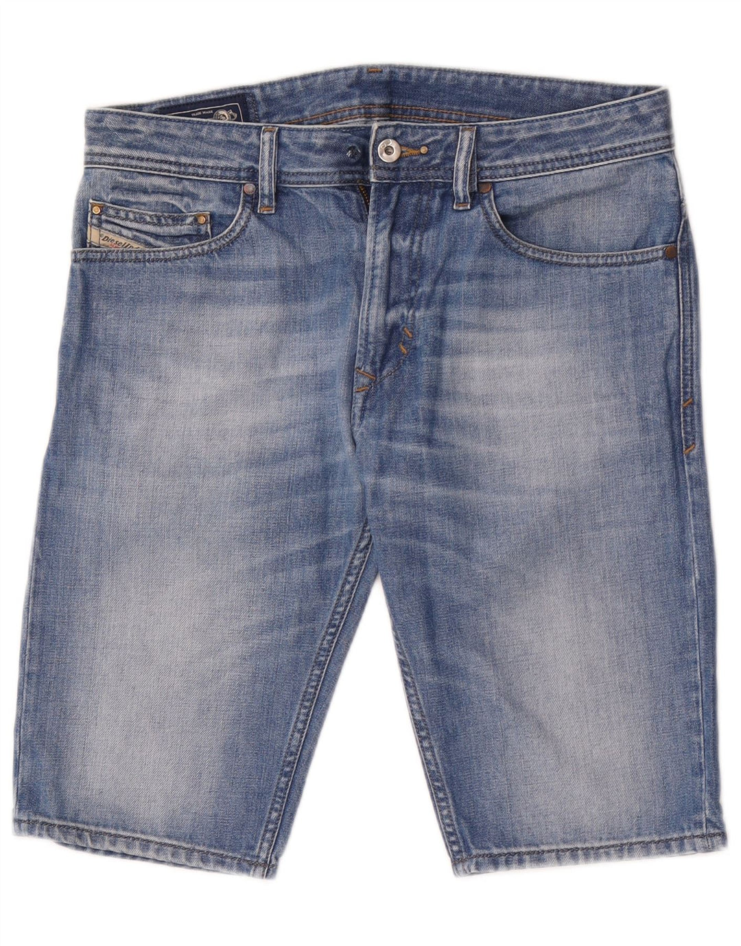 Pantalones Cortos De Mezclilla Diesel Hombre W29 Algodón Azul Medio