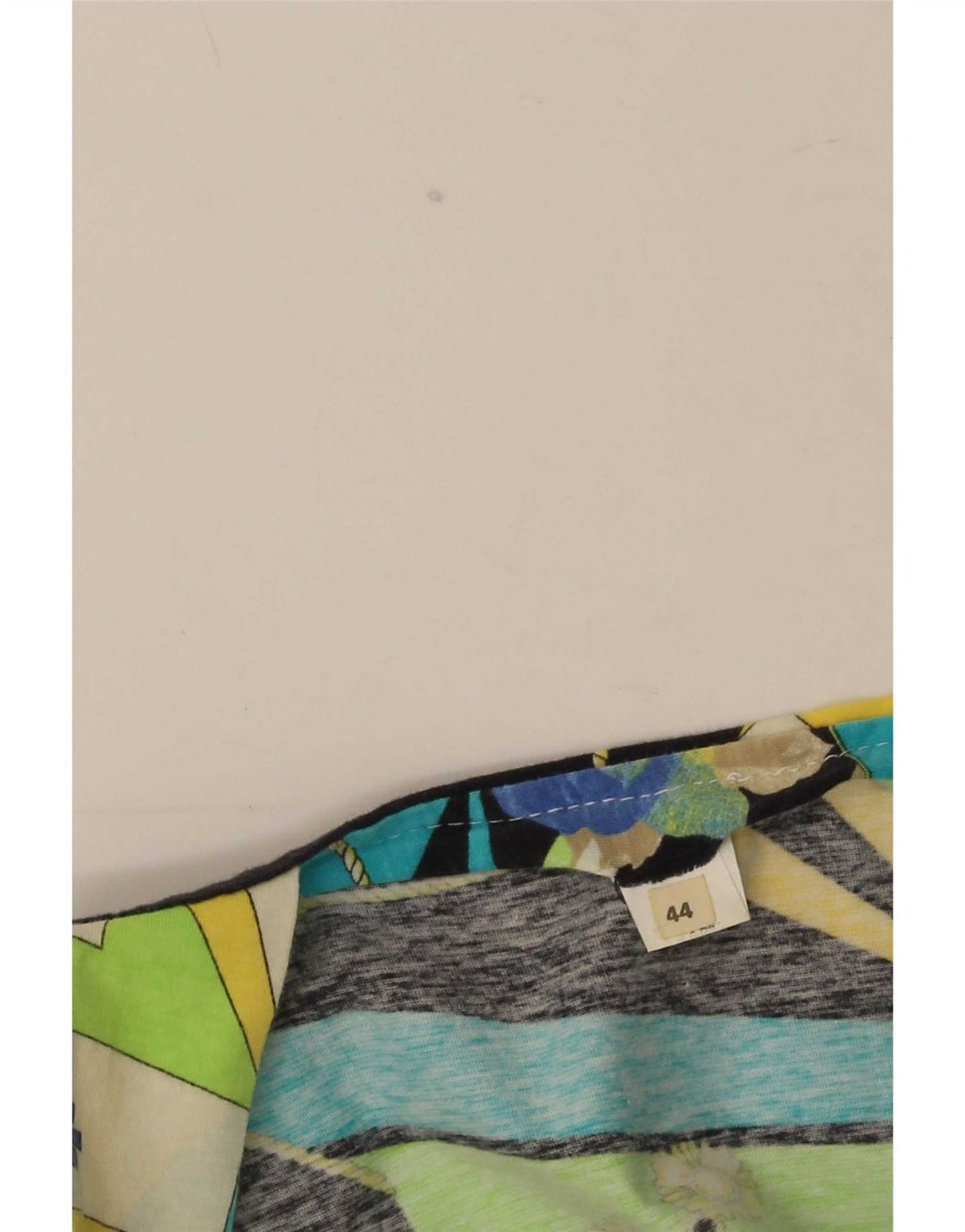 Vintage Mujer Gráfico Sundress IT 44 Medio Algodón Multicolor