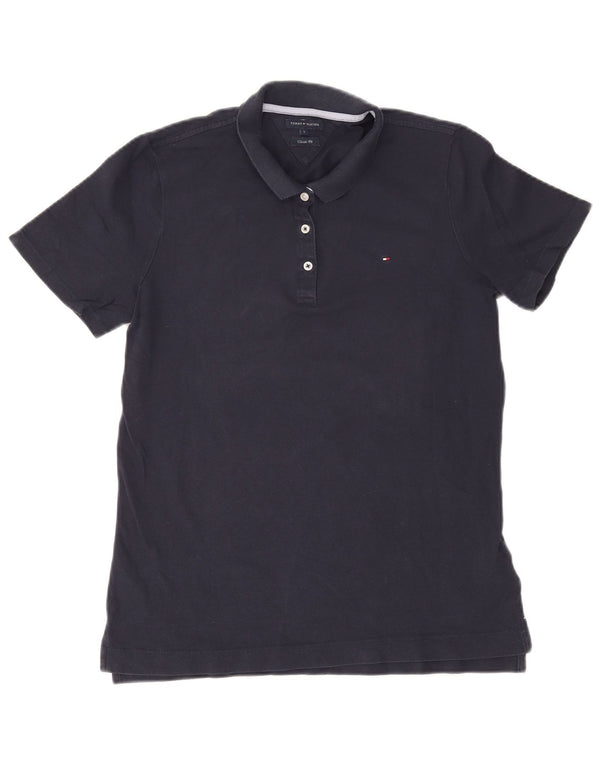 Tommy Hilfiger Polo de corte clásico para mujer UK 46 Grande Algodón azul marino