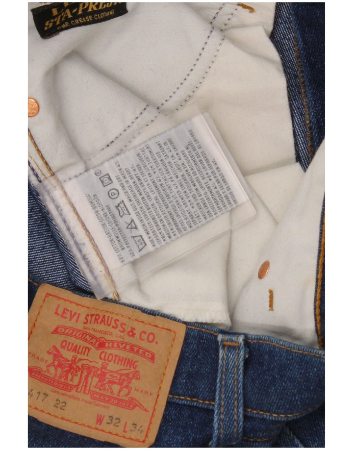 LEVI'S Vaqueros Bootcut 417 para hombre W32 L34 Algodón azul