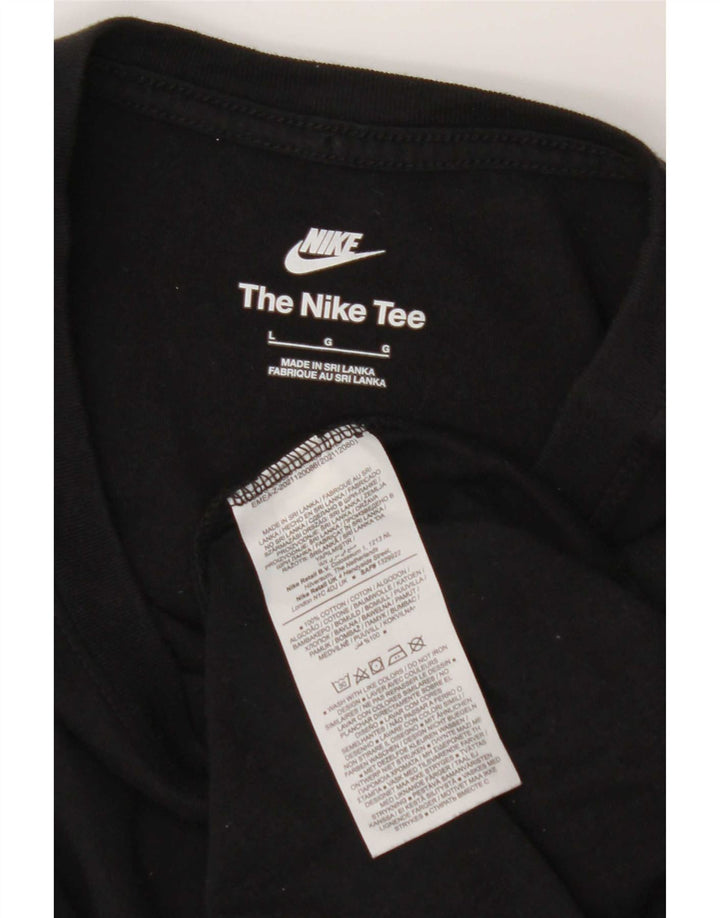 Nike - Camiseta para hombre, talla grande, color negro, algodón