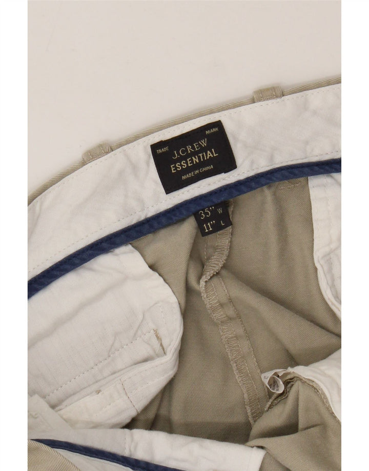 J. CREW Pantalones cortos chinos para hombre W35 Algodón beige grande