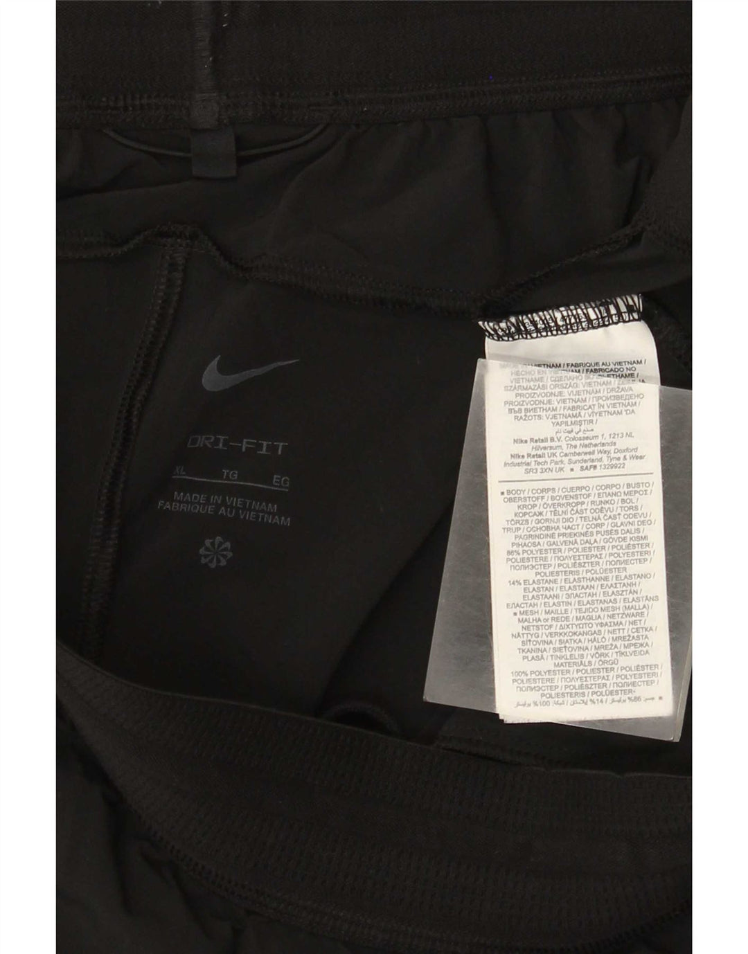 Nike Pantalones cortos deportivos Dri Fit para hombre XL Poliéster negro