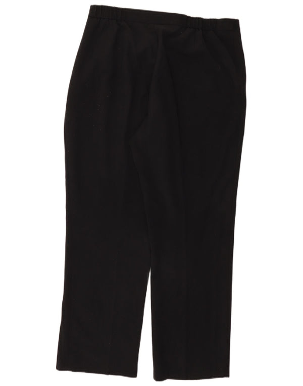 Marks & Spencer Pantalones Casuales Rectos para Mujer UK 18 XL W38 L29 Negro