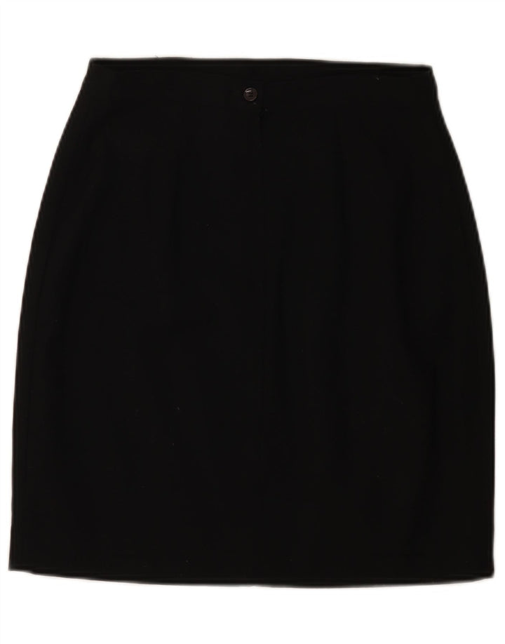 Kenzo Falda Lápiz Para Mujer IT 40 Small W26 Lana Negra