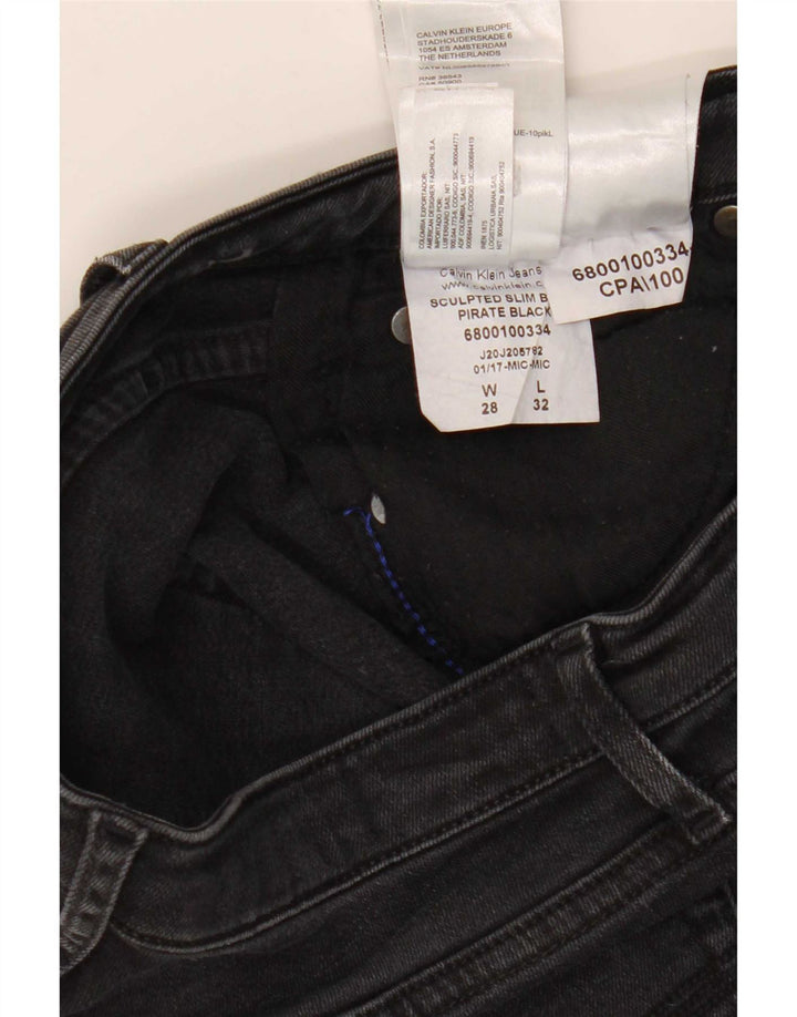 Vaqueros Calvin Klein Slim Bootcut para mujer W28 L32 Lyocell negro