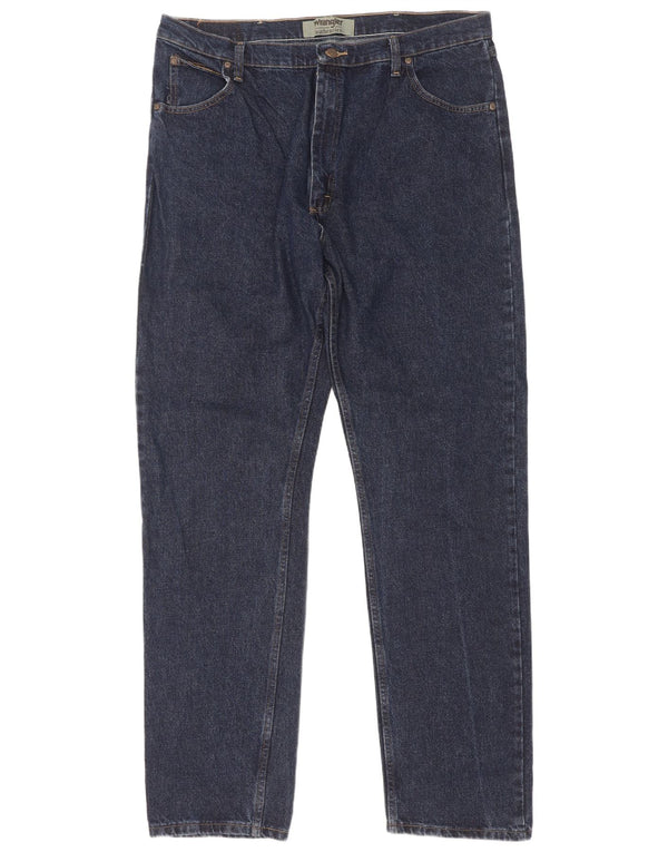Vaqueros Wrangler Hombre Rectos W40 L36 Algodón Azul Marino