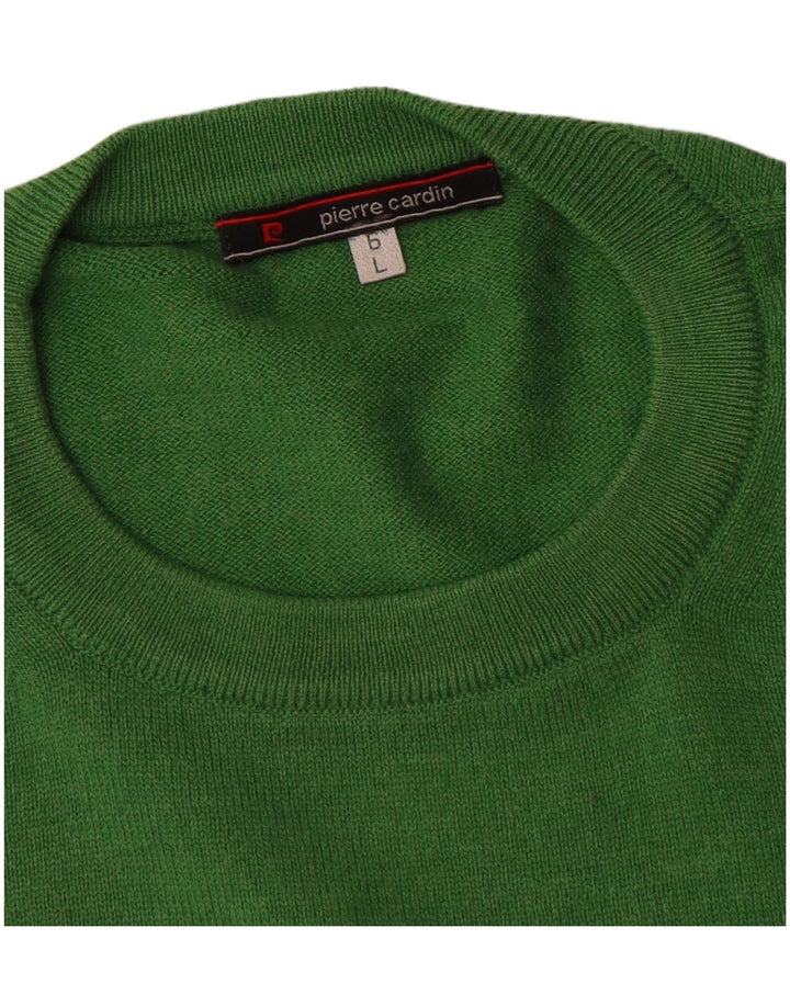 Pierre Cardin - Jersey de cuello redondo para hombre, color verde grande