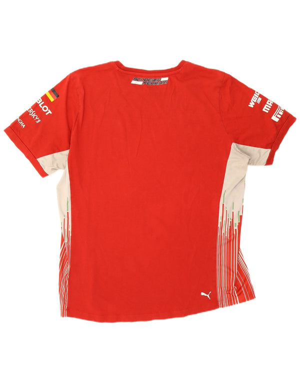 Puma Camiseta gráfica Ferrari para hombre Top XL Algodón rojo