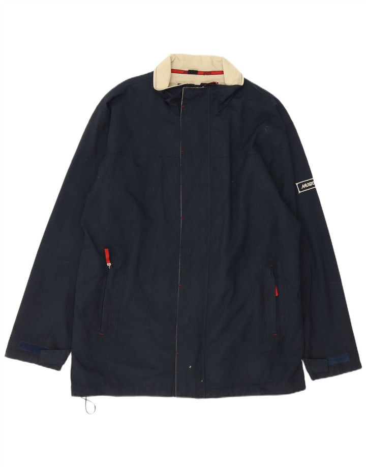 Musto Chaqueta impermeable para hombre UK 40 Large Nylon azul marino
