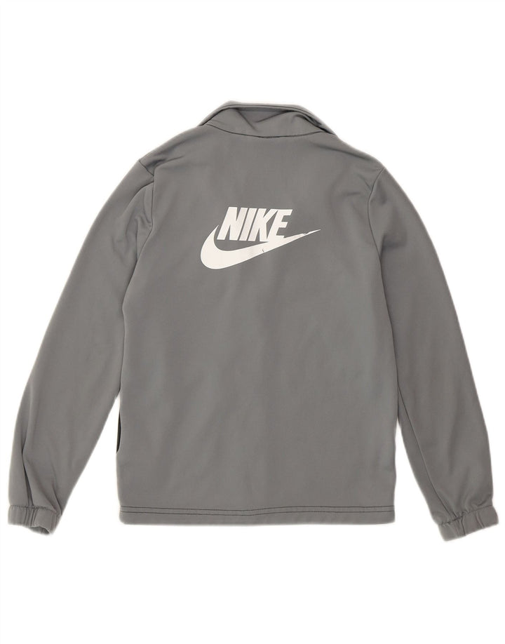 Nike Chaqueta de chándal para niños 8-9 años Pequeña Gris Colorblock Poliéster