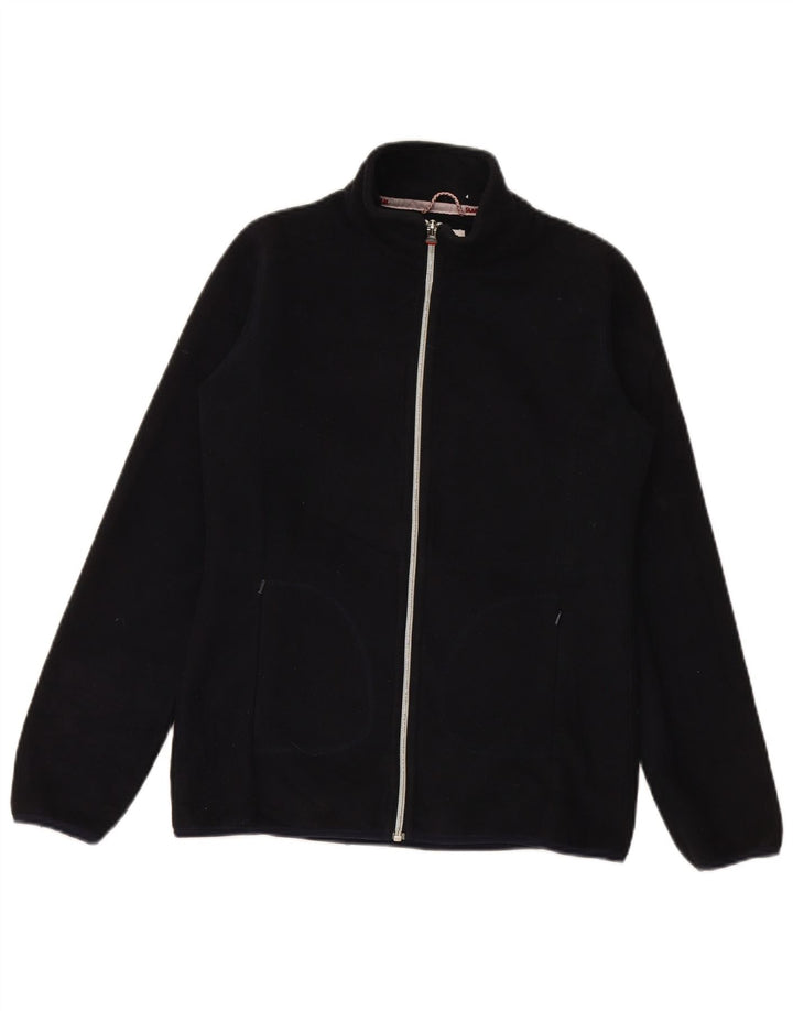 SLAM Womens Fleece Jacket UK 10 Small Navy Blue Polyester