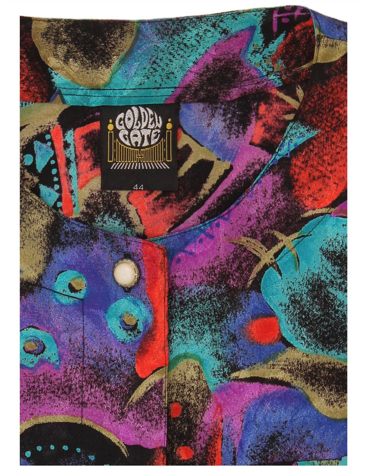 Blusa tipo camisa con estampado abstracto para mujer Golden Gate IT 44 Medium Multicolor