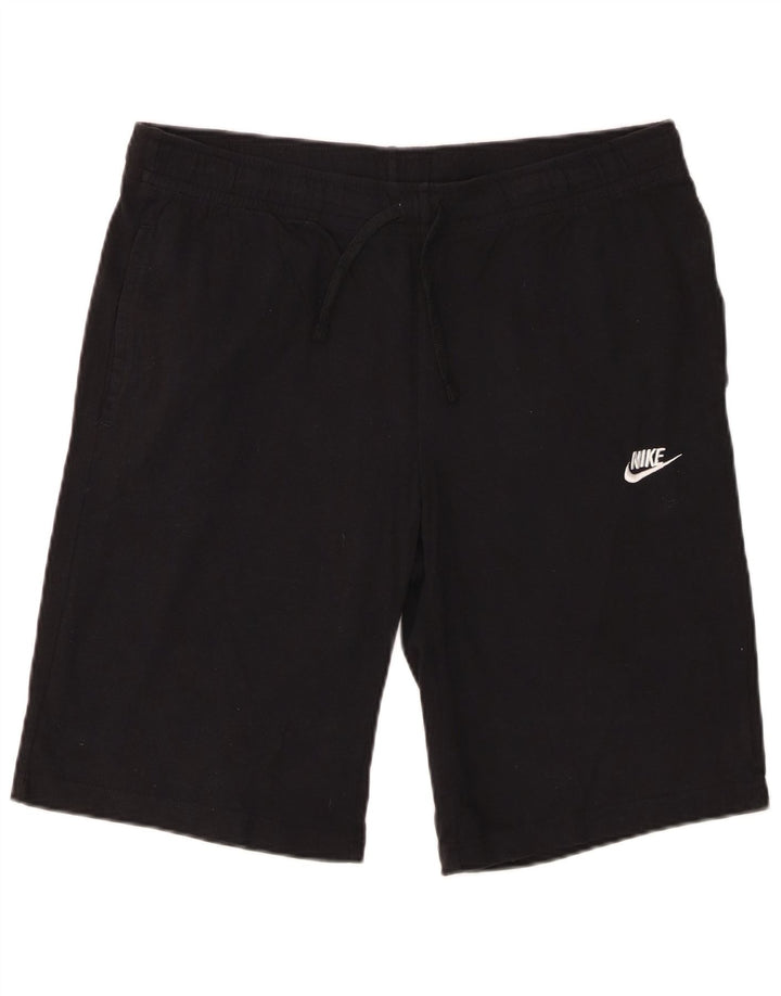 Nike - Pantalones cortos deportivos para hombre, talla grande, algodón negro