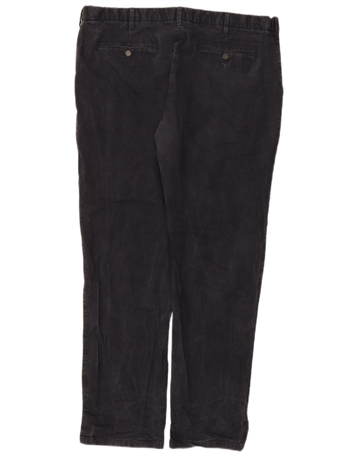 Marks & Spencer Pantalones chinos rectos regulares para hombre W42 L33 Azul marino