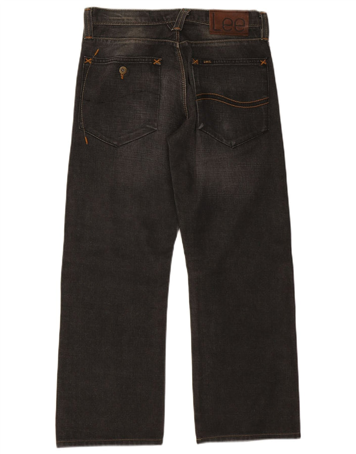 LEE Vaqueros rectos para hombre W30 L27 Algodón negro