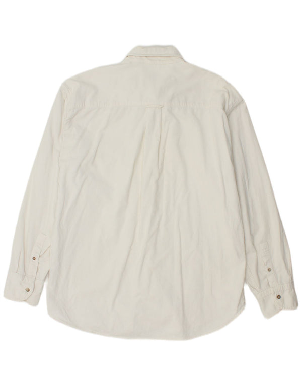 WAMPUM Camisa De Pana Hombre XL Blanco