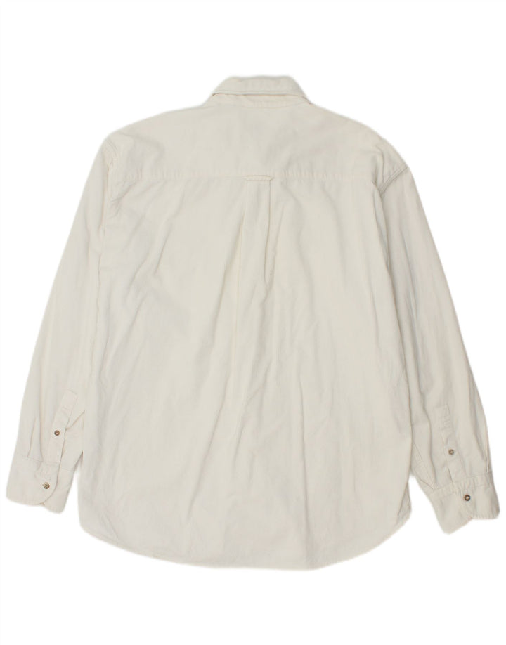 WAMPUM Camisa De Pana Hombre XL Blanco