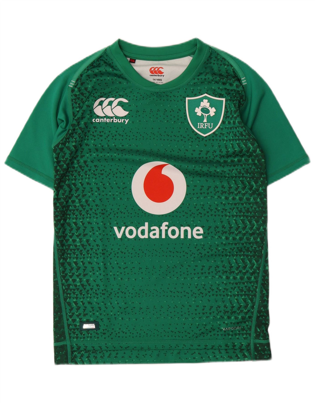 CANTERBURY Camiseta gráfica IRFU para niños 13-14 años Verde Geométrico