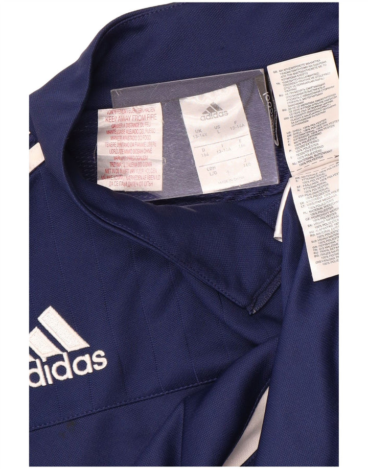 ADIDAS Chicos Climacool Jersey Chándal Top 13-14 Años Azul Marino