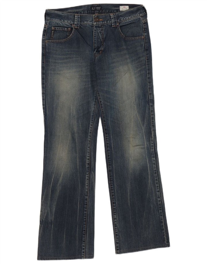 ARMANI Vaqueros Bootcut de corte regular para hombre W33 L32 Algodón azul
