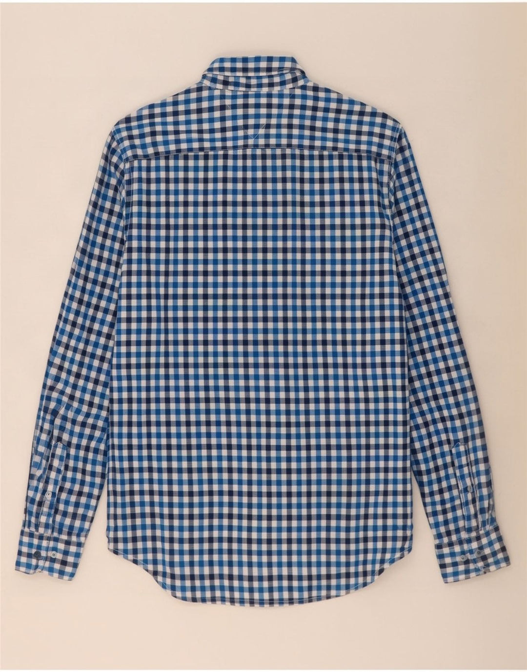 Camisa Tommy Hilfiger New York Fit de algodón a cuadros en azul medio