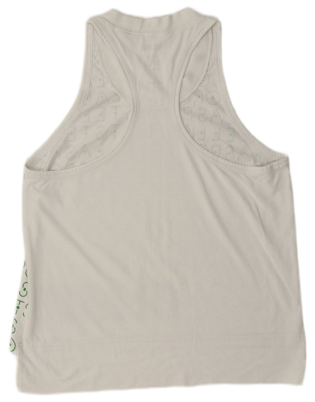 Adidas Mujer Stella Graphic Chaleco Top Reino Unido 12/14 Medio Blanco
